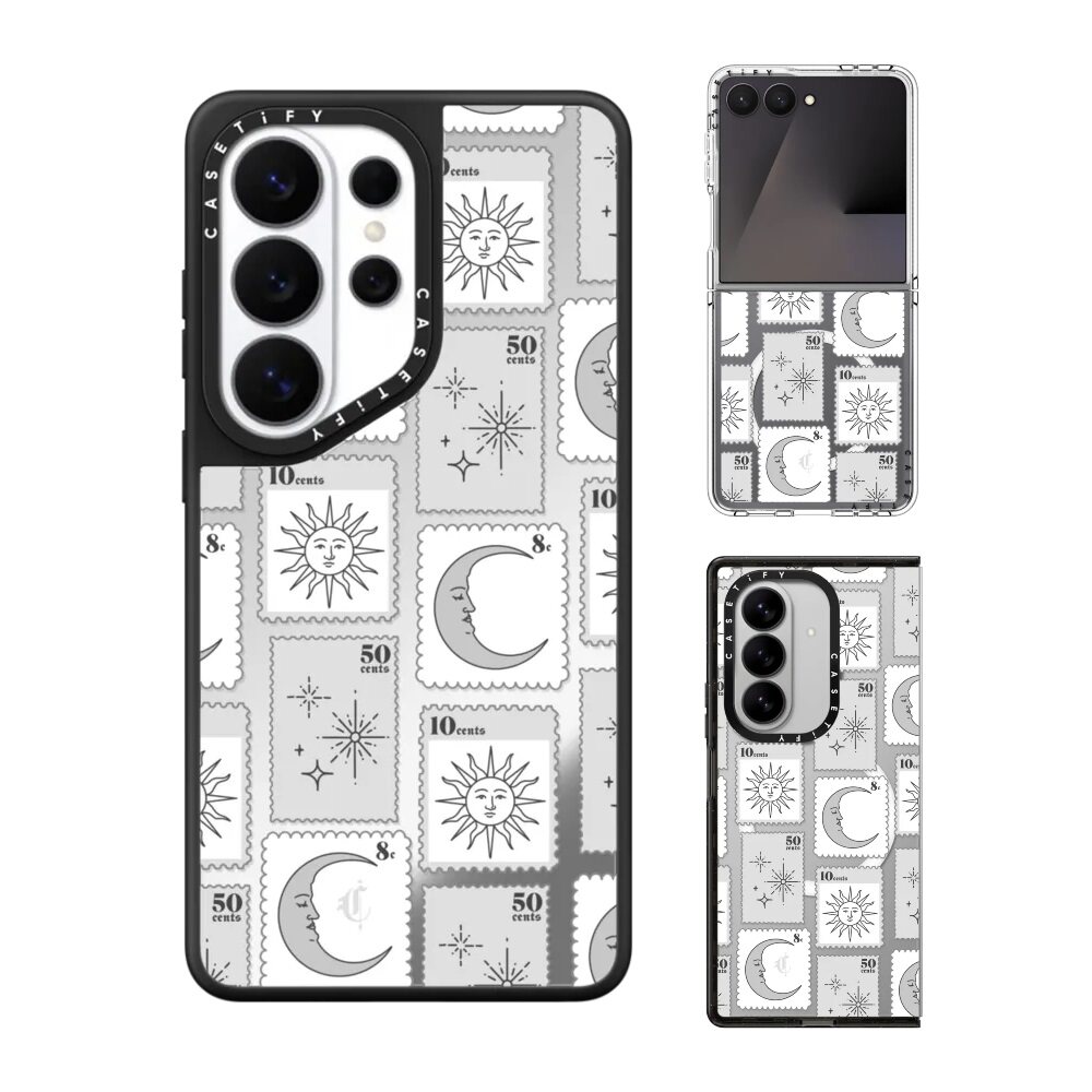 现货CASETiFY艺术家Chiara LB Art天体邮票手机壳适用samsung三星S26/25/24Ultra+Z Flip/Fold7/6磁吸保护套