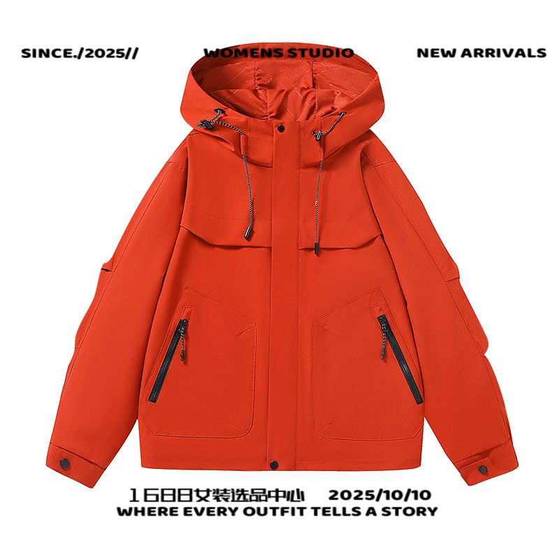 冲锋衣台州三门新款男女情侣冲锋衣春秋防风防水户外登山服外套制