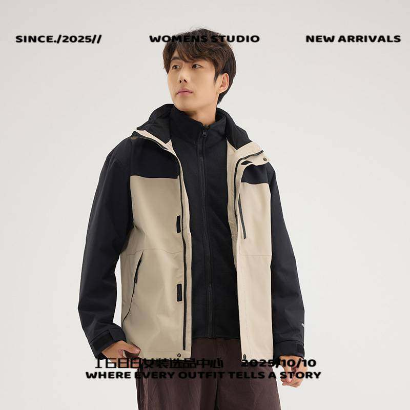 石狮独登者休闲裤高品质全热封户外冲锋衣男女三合一可拆卸防风衣,户外/登山/野营/旅行用品,冲锋衣,淘宝优惠券,粉丝福利购,淘宝优惠卷