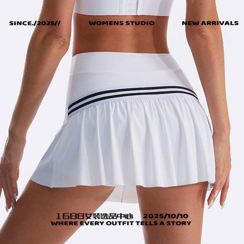 石狮市独登者服饰夏季网球裙女凉感速干透气瑜伽短裤假两件防走光