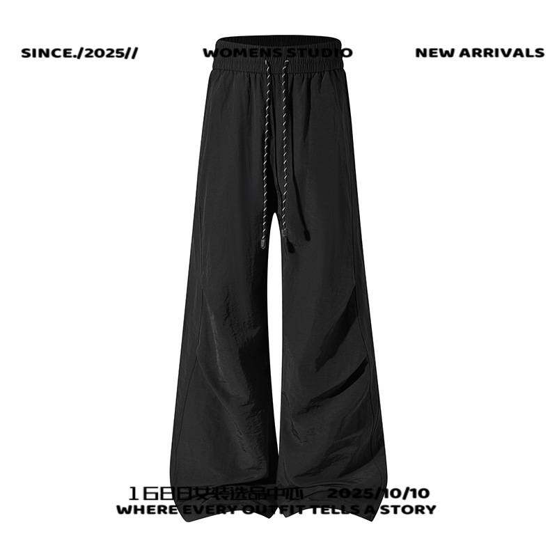 晋江市伯希熊羽绒服裤子男秋季新款宽松休闲工装裤百搭直筒青少年