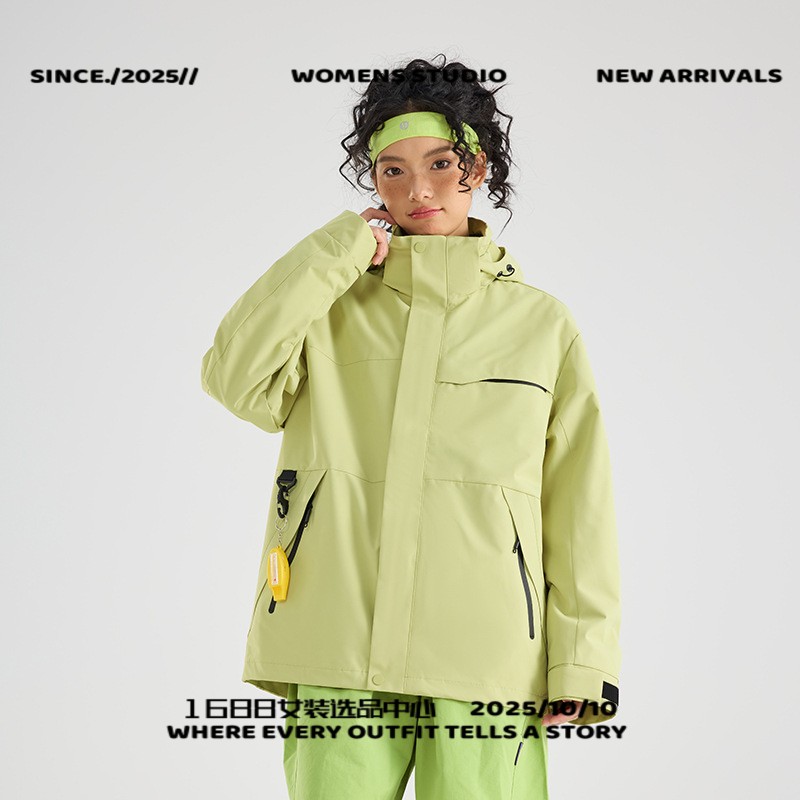 同款冲锋衣女三合一户外防风防泼水保暖外套男徒步进藏登山服