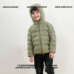 江苏特别特羽绒服男士儿童服白鸭绒无缝童装连帽轻薄款男童女童中