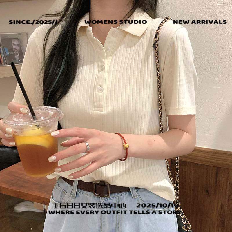 东莞虎门女装t恤美式甜辣妹衫女夏季新款学生设计感修身显瘦网红