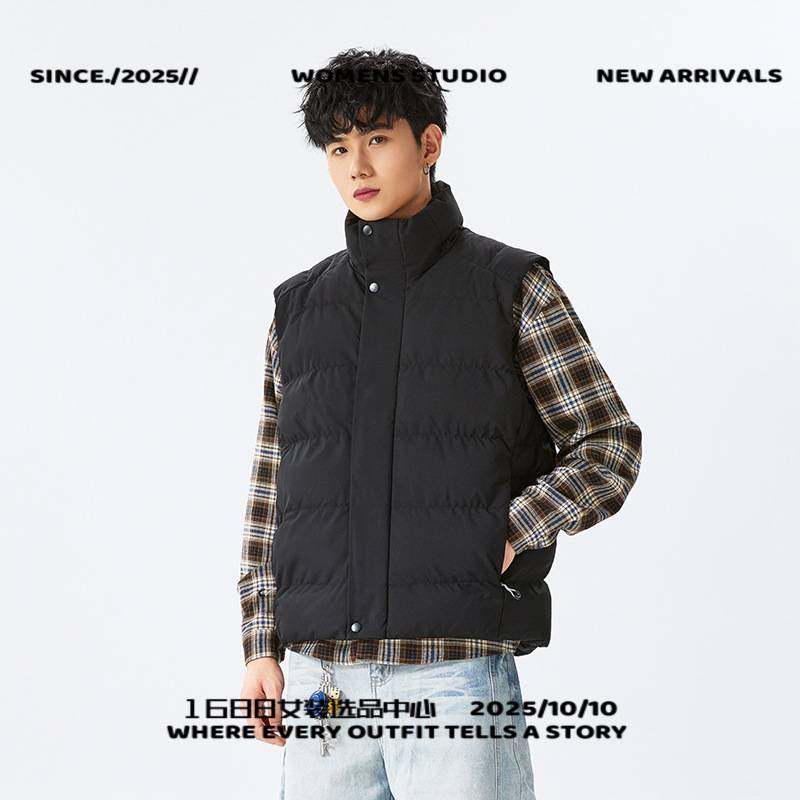 晋江伯希熊羽绒服男装冬季棉衣马甲男士立领保暖潮流坎肩无袖背心,男装,常规马甲,淘宝优惠券,粉丝福利购,淘宝优惠卷