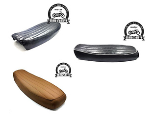 适用CG125机车复古座垫 花猫长款纯平款坐垫 幸福珠江毛毛虫座包