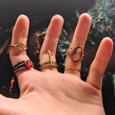 黑暗金属魂戒指游戏周边大男女