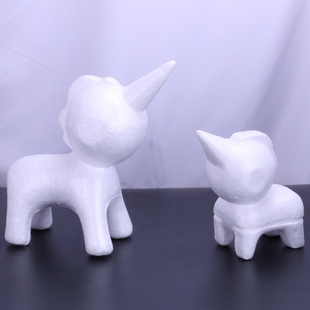 绣球独角兽胚子 永生花玫瑰花独角兽泡沫模型小马保利模具DIY材料