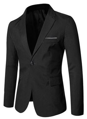 Autumn Suit Jacket Jackets For Men Office Coat Blazer Black