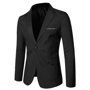 Jackets For Blazer Suit Black Coat Jacket Office Autumn Men