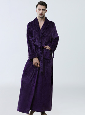 Winter Bathrobe Men Mens Homewear Pyjamas Pajamas Nightwear