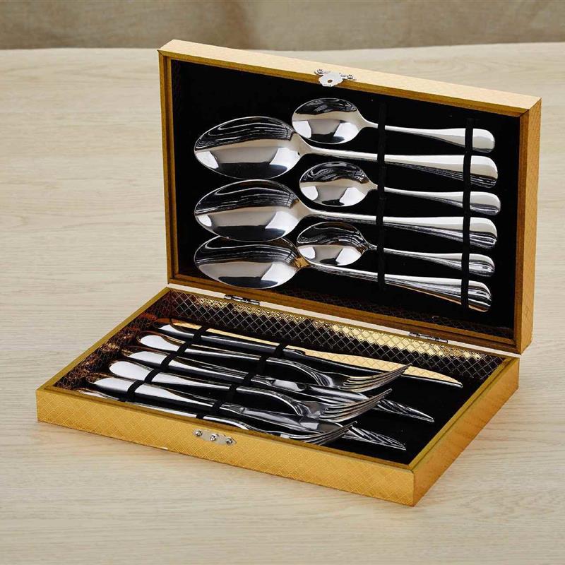 western tableware steak cutlery set knife fork spoon