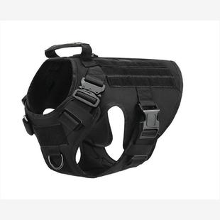 Tactical Dog Harness Leash Metal Buckle MOLLE German Shepher
