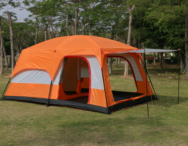 Camp outdoor camping tent waterproof 6-8-12 people露营大帐篷