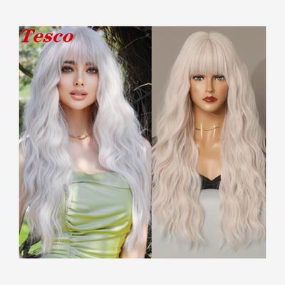 Tesco欧美假发女脏橘色拉美长卷髪挑染羊毛卷非洲小卷发wigs hair