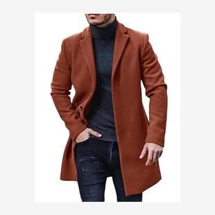 Trench Coat Men Mens Jacket Jackets Outwear Clothes Casual