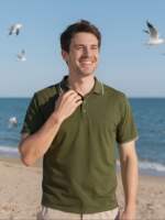 men's Quick drying short sleeve fitness casual polo shirt thumbnail 5