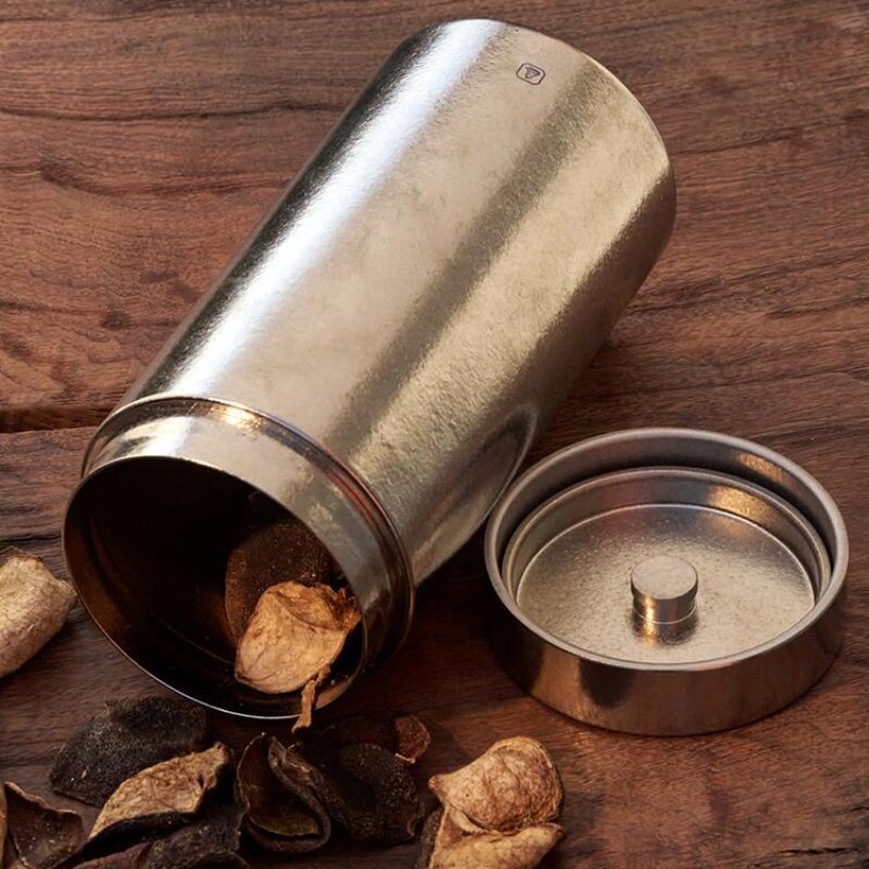 冯唐出品成事好物纯钛大收纳罐储存收纳茶叶药材茶叶罐1800ml