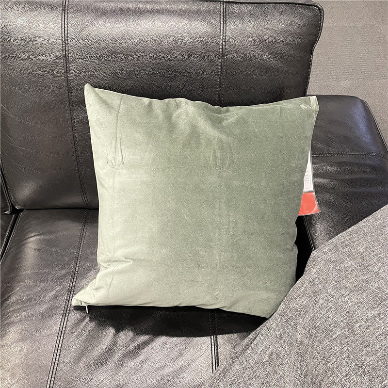 IKEA宜家靠垫套纯色简约棉绒