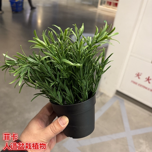 IKEA宜家 菲卡 人造盆栽植物迷迭香仿真绿植栩栩如生仿真假花装饰