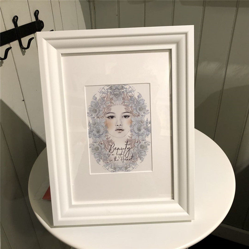 IKEA宜家  艾德布鲁克 相框画框桌面摆件墙壁装饰挂画图片墙白色
