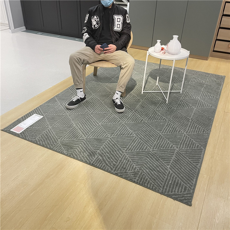 ikea宜家斯丹利乐短绒浅绿色地毯