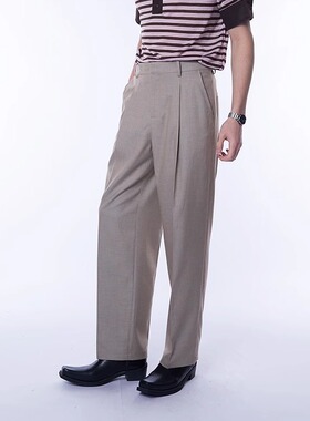 ASSEEN 极简高级感休闲西裤 经典复古吸烟裤 四季可穿