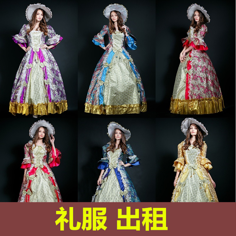 【租赁】欧州式复古宫廷女宫廷服装朱丽叶礼服俄罗斯话剧舞台演出