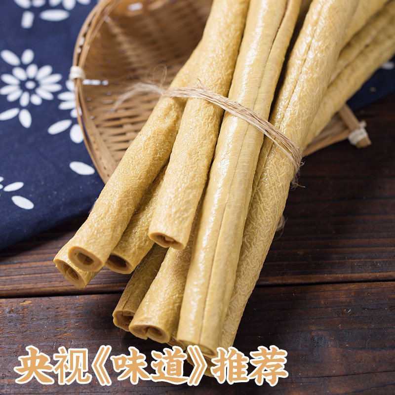 古蜀味道四川豆杆豆笋500g豆筋干货豆筋棍豆棒手工黄豆皮豆杆腐竹