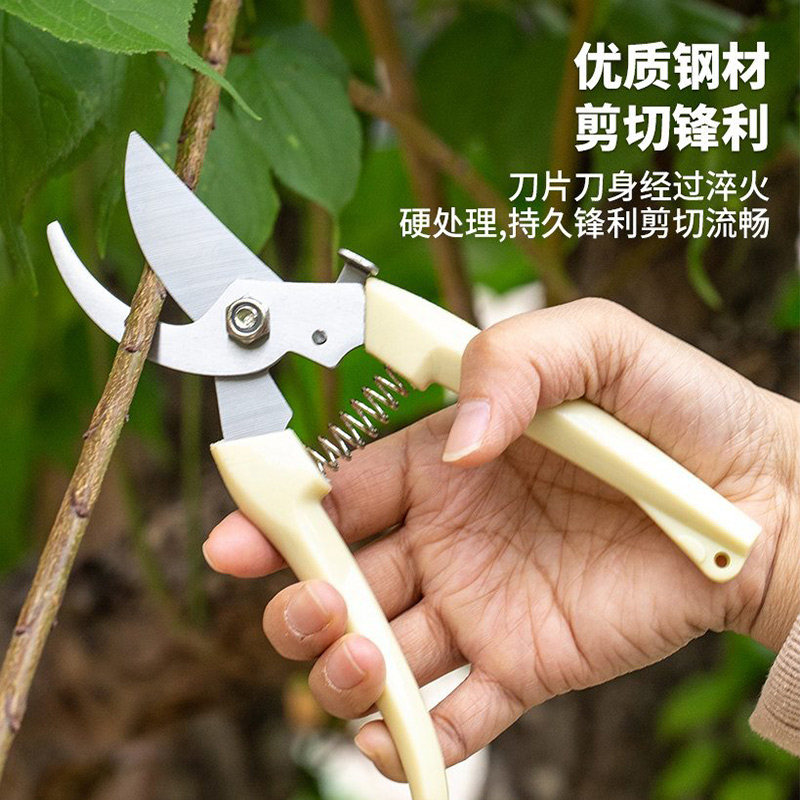 修枝剪摘果剪园林果树花卉枝嫁接园艺剪刀省力粗枝剪花枝剪子神器_虎窝淘