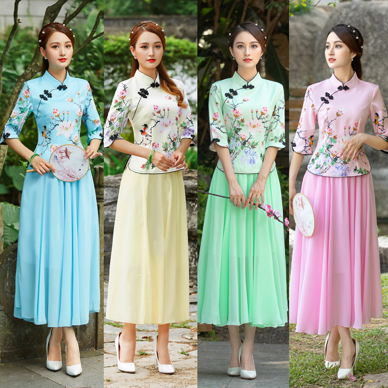 广场舞演出服表演服中国风