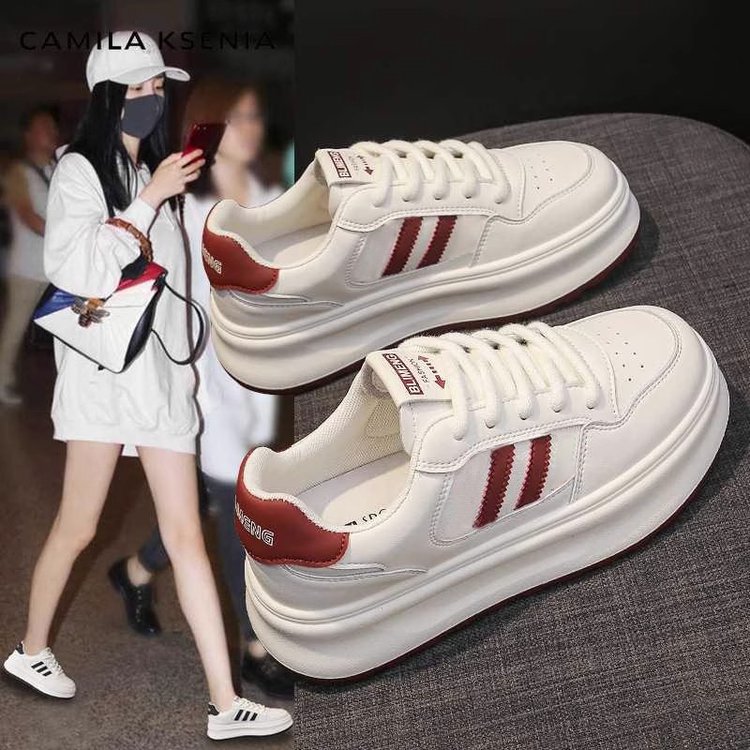 踩屎感真皮小白鞋女2025春季新款爆款百搭轻便运动休闲学生板鞋女