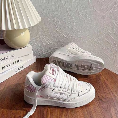 港风原创厚底小白鞋女ins潮百搭运动休闲面包鞋2025秋季新款板鞋