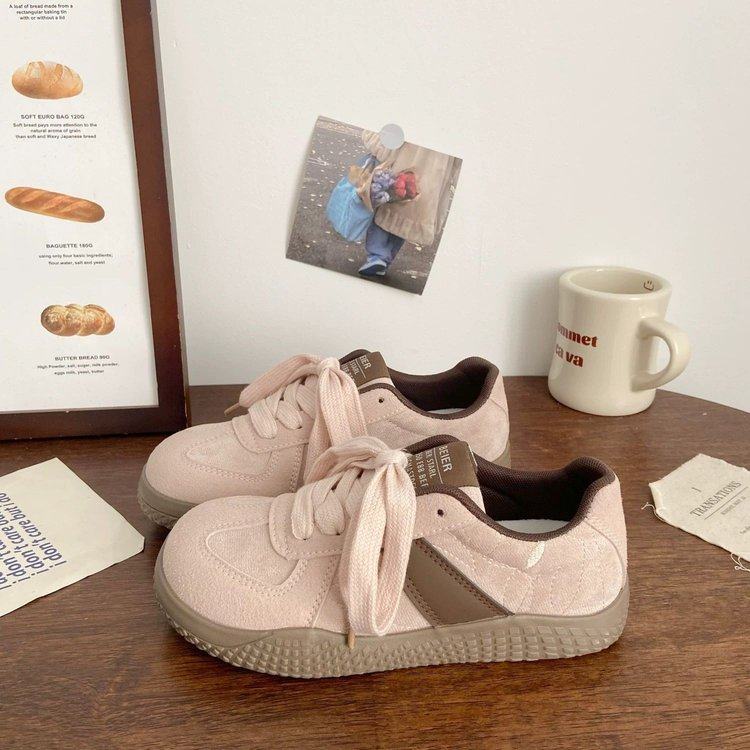 小众肉粉色德训鞋女2025春季新款丑萌大头板鞋学生厚底运动休闲鞋,运动鞋new,德训鞋,淘宝优惠券,粉丝福利购,淘宝优惠卷