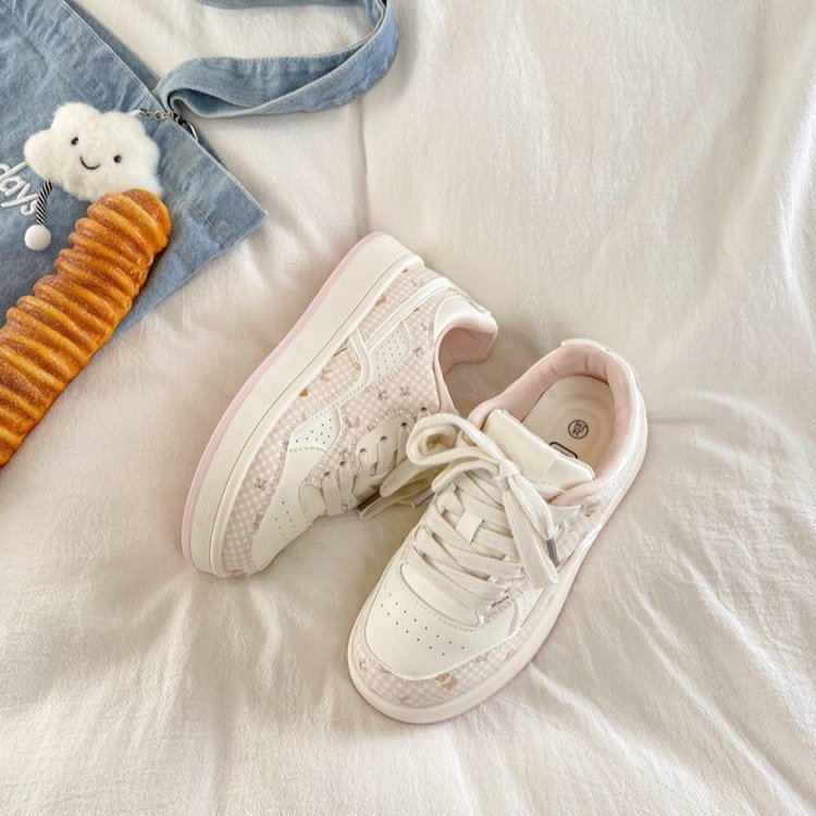 轻奢小白鞋休闲百搭小众学生厚底ins女鞋透气运动鞋跑步鞋低帮202