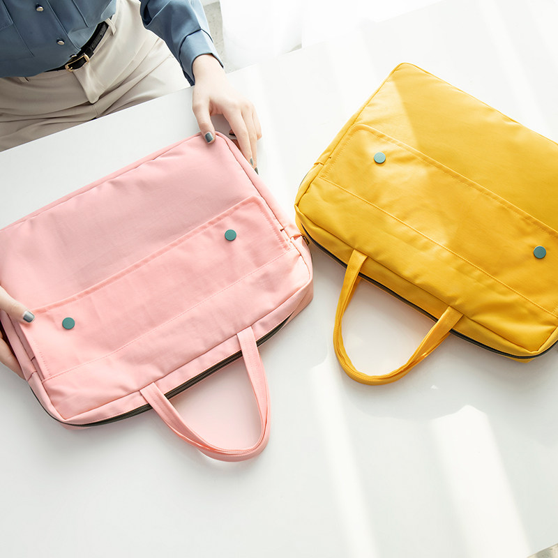 手提文件包手拎公文包男女商务办公资料袋公文袋装A4纸大容量防水