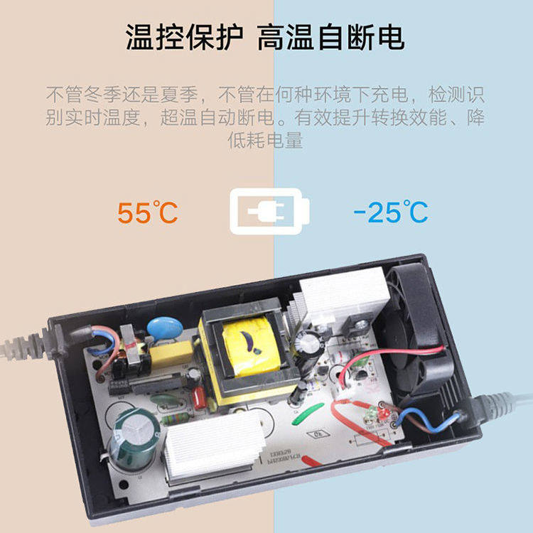 可人电动车充电器48v12ah60v20ah72v32ah84v96v50ah两孔三孔圆针