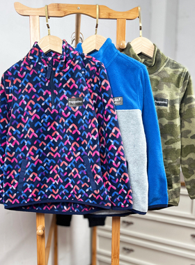 瑕疵H763-1 童装110-155码欧美儿童摇粒绒卫衣外套春秋男女童外贸