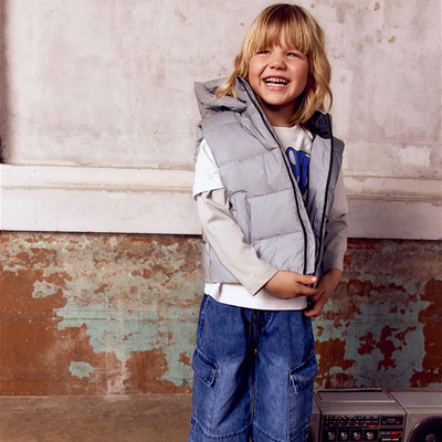 瑕疵儿童棉背心立领棉马甲秋冬