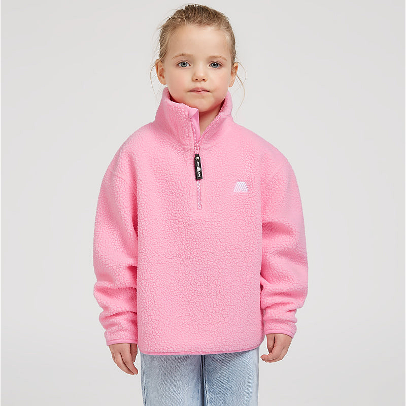 儿童羊羔绒卫衣男女童立领外套