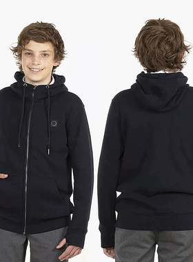 瑕疵J573-TK10童装140-170儿童薄绒卫衣连帽拉链衫男女童外套外贸