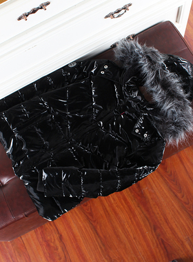 K190-Z童装 110-160码欧美儿童加厚棉袄亮面棉衣冬季连帽女童外贸