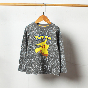 儿童纯棉长袖 童装 152码 T恤圆领女童卡通春秋可爱 瑕疵E871