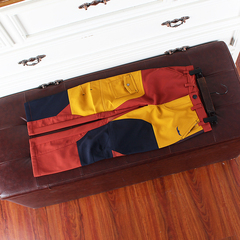 K174-K4 女装 欧美复合摇粒绒八分裤滑雪裤靴裤冬季女式拼块外贸