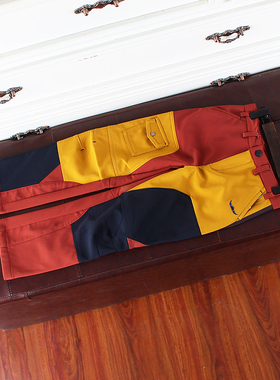 K174-K4 女装 欧美复合摇粒绒八分裤滑雪裤靴裤冬季女式拼块外贸