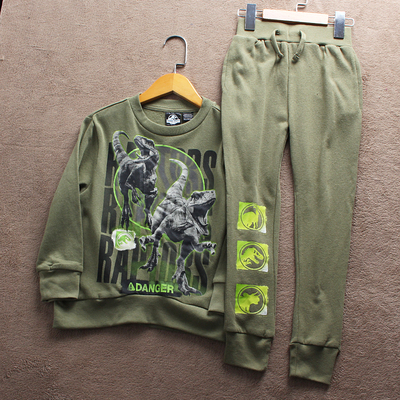 薄绒童装外贸休闲春秋男童卡通