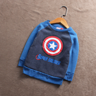 瑕疵欧美儿童加绒卫衣打底外贸