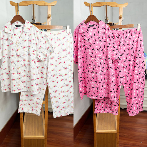 女装欧美单加大码睡衣家居服套装