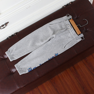 51童装 长裤 欧美单儿童薄绒女童运动裤 春秋外贸 160码 瑕疵H343