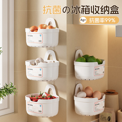 姜蒜壁挂式大容量免打孔沥水厨房